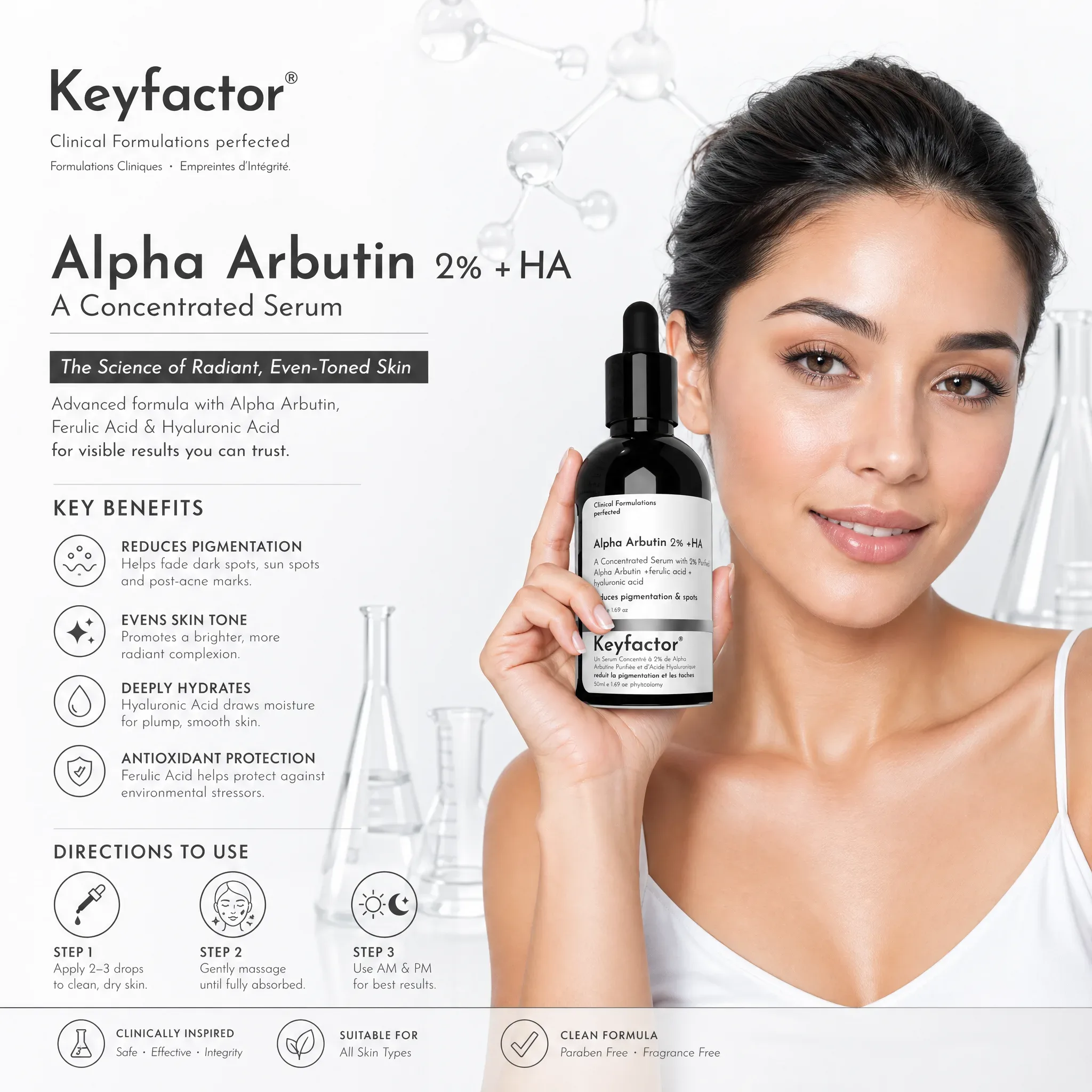 Kf-Alpha Arbutin 2% + HA-50Ml.(For Dark spot)